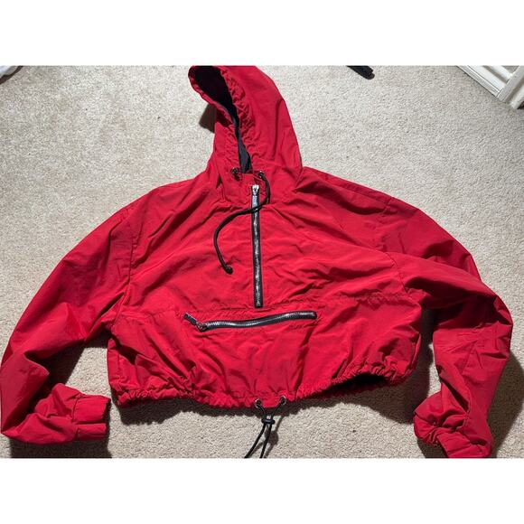 GUESS - Red‎ Nylon Zipper Jacket Women's Size XL Pre-owned - Picture 1 of 4
